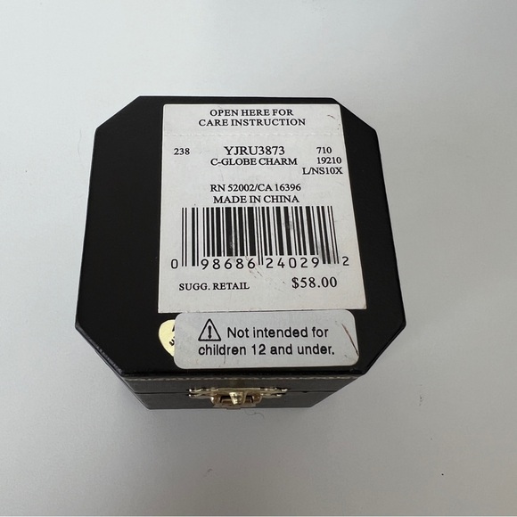 Juicy Couture, 2010, Globe Charm, YJRU3873, New with tag on box - Picture 2 of 9